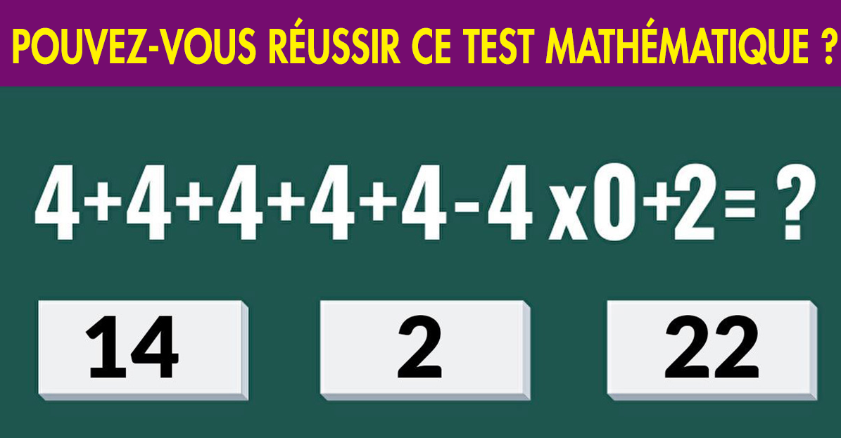 Avez-vous la solution à ce test mathématique que des enfants génies ont réussi à résoudre ?