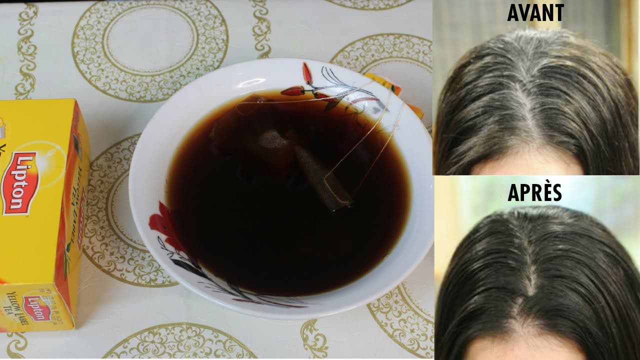 Thé noir pour colorer les cheveux 