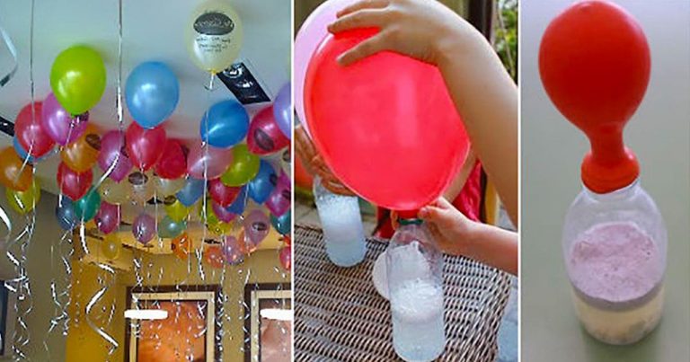 Une astuce pour gonfler des ballons et les faire voler sans utiliser d