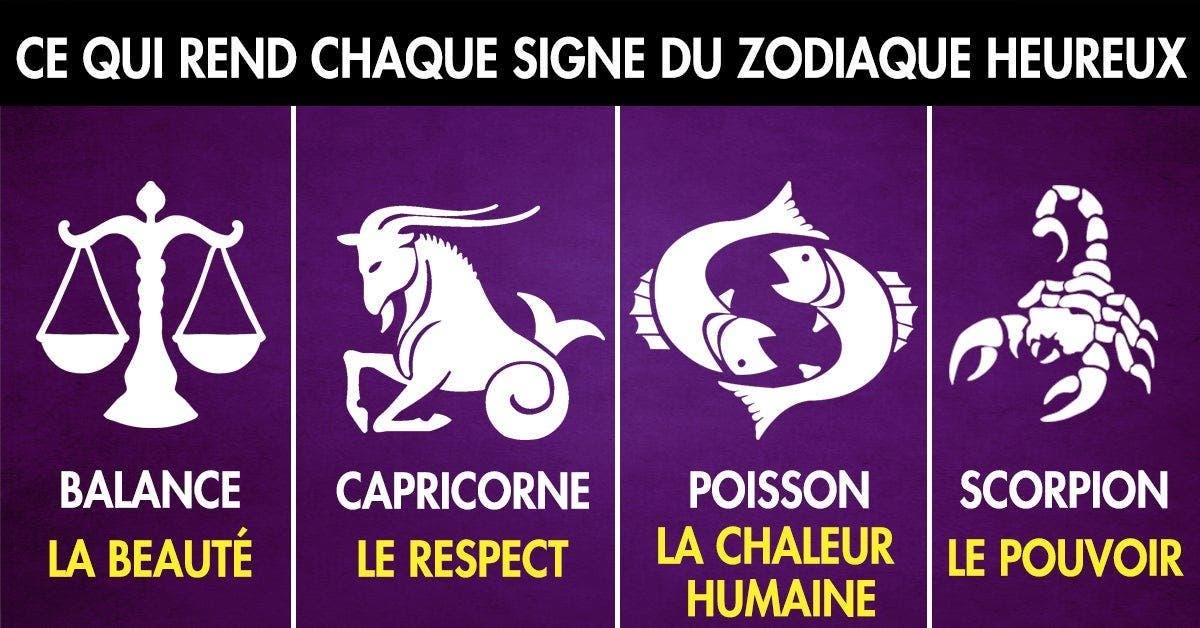 Voici ce qui rend chaque signe du zodiaque heureux