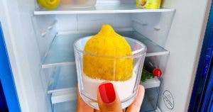 Mélangez un zeste de citron et du bicarbonate : c’est la solution parfaite au plus grand problème du frigo